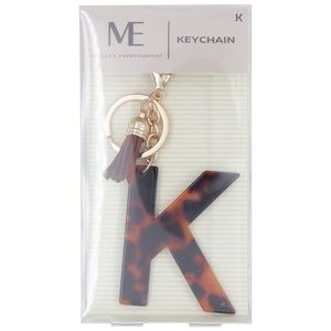 NWT Modern Expression Monogram Keychain K